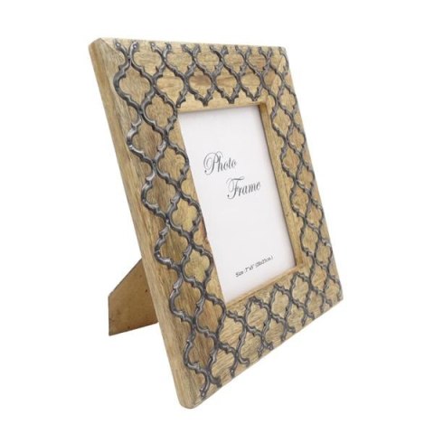 Drewniana ramka na zdjęcia - A-1155- koniczynka marokańska - format zdjęcia 13 x 18cm