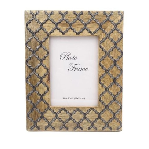 Drewniana ramka na zdjęcia - A-1155- koniczynka marokańska - format zdjęcia 13 x 18cm