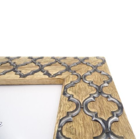 Drewniana ramka na zdjęcia - A-1155- koniczynka marokańska - format zdjęcia 13 x 18cm