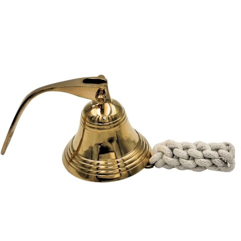 Dzwon Mosiężny Okrętowy Średnica 7,5 cm - Dekoracja Marynistyczna - HB34/3