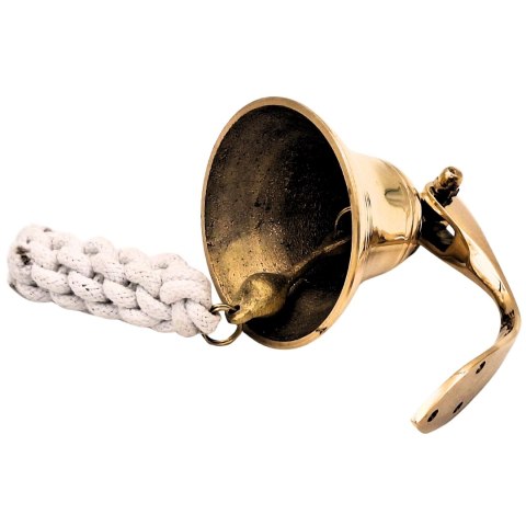 Dzwon Mosiężny Okrętowy Średnica 7,5 cm - Dekoracja Marynistyczna - HB34/3