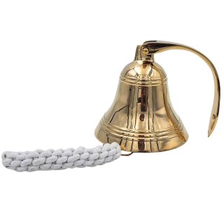 Dzwon Okrętowy Mosiężny Średnica 13 cm - Marynistyczna Dekoracja - HB30/5