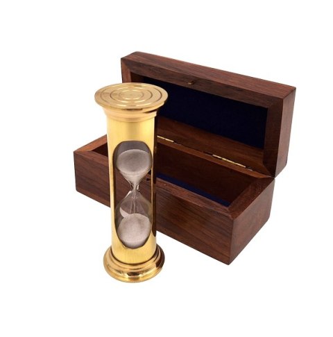 Klepsydra piaskowa w pudełku drewnianym 3 minuty - ROUND STP99