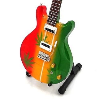 Mini gitara w stylu Bob Marley Tribute Ganja MGT-0468