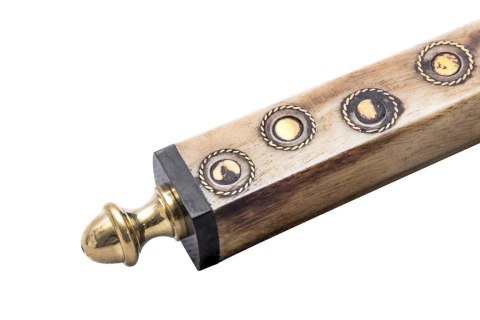 Mosiężna Lupa Szkło Powiększające do Czytania Retro z Kościaną Rączką - NI810