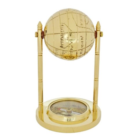 Dekoracyjny Globus mosiężny z kompasem MX1160