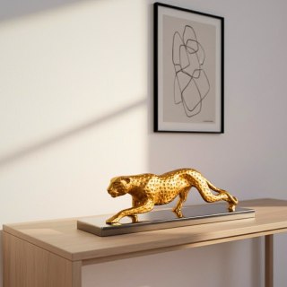 Elegancka Figura Dekoracyjna Lampart Złoty 42cm Glamour Loft Prezent