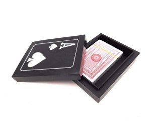 Elegancki Zestaw Kart do Gry w Pudełku z Żywicy i MDF - G1228