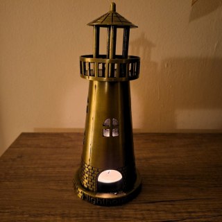 Figurka Latarnia Morska Świecznik na Tealight 18cm - LT