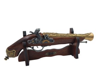 Pistolet kapiszonowy na Stojaku - Replika XVIII wiek - 154S