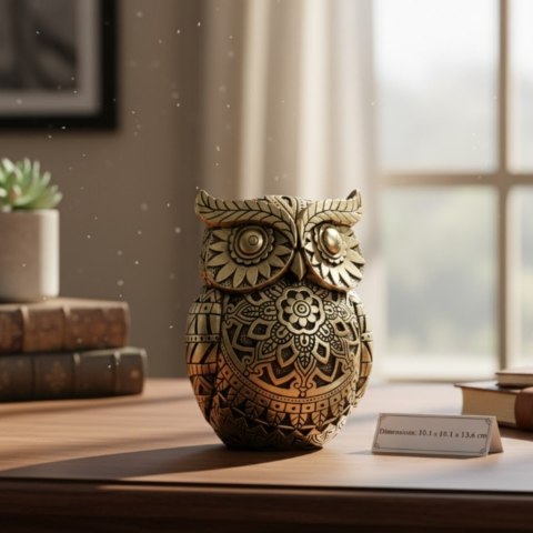 Sowa - symbol mądrości - dekoracja - 42971Y3