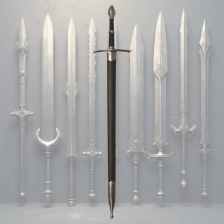 Stalowy Miecz Rycerski w Pochwie - Replika 105 cm - SW-161