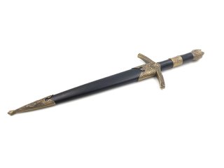 Sztylet Rycerski Dekoracyjny Stalowy - Replika - SW-178
