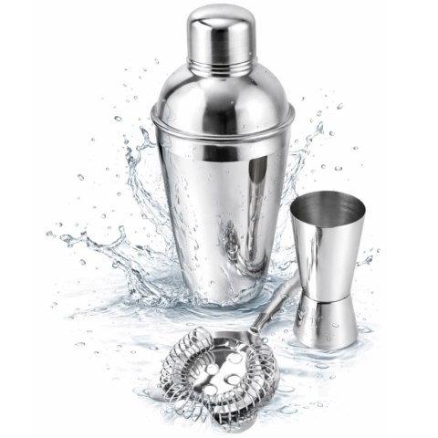 Zestaw Barmański- 3 elementy Shaker Jiger Strainer - BS48171