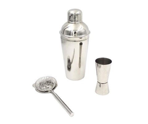 Zestaw Barmański- 3 elementy Shaker Jiger Strainer - BS48171
