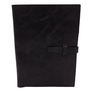 Elegancki Notes Skórzany A5 Vintage Retro z Zamknięciem - Pamiętnik Dziennik - EE4