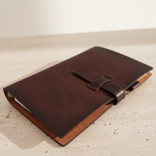 Elegancki Notes Skórzany A6 Retro Vintage z Zamknięciem - Pamiętnik - EE3