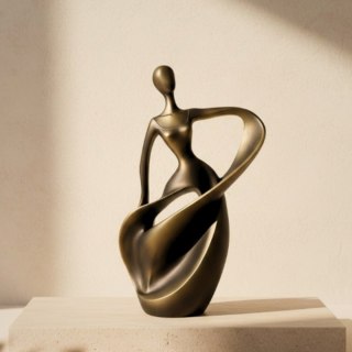 Figurka tancerka - Nowoczesna Dekoracja Abstrakcyjna 24cm - E44446