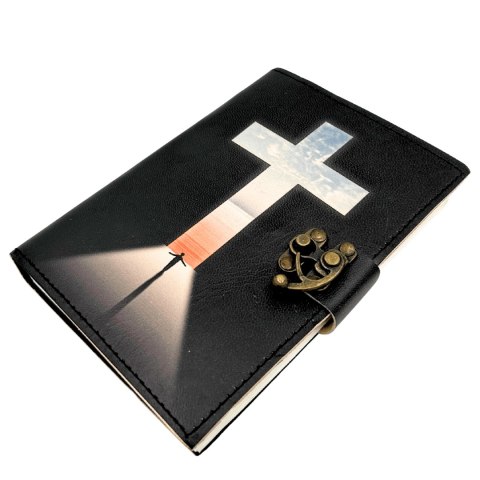 Notes Skórzany Krzyż Religijny - 200 stron - AH15