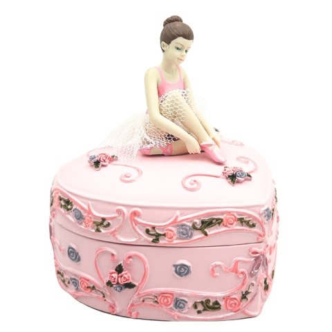 Pozytywka Pudełeczko Baletnica Serce Jezioro Łabędzie - MP-19031