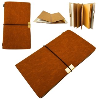 Skórzany Notes Podróżnika Organizer Wizytownik Etui - EE7