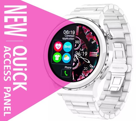 Smartwatch Damski Rubicon RNCE92 PRO White/2 x Pasek SMARUB171