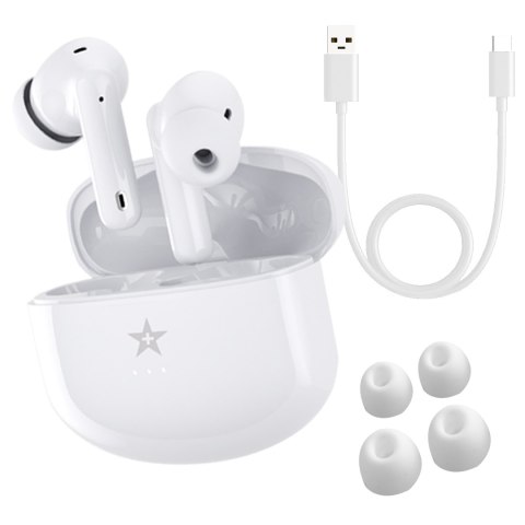 Słuchawki bezprzewodowe GIEWONT RealSound PRO ANC ENC GWS800-2 Białe