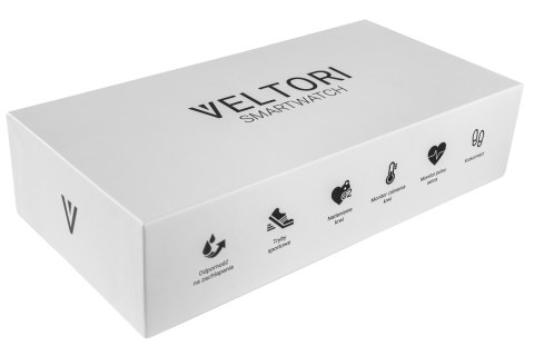 Smartwatch VELTORI VT110-1 Czarny Pasek Silikonowy