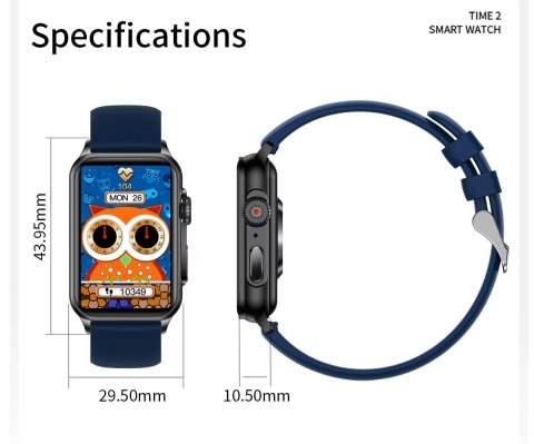 Smartwatch Damski RUBICON RNCF06 Black SMARUB215