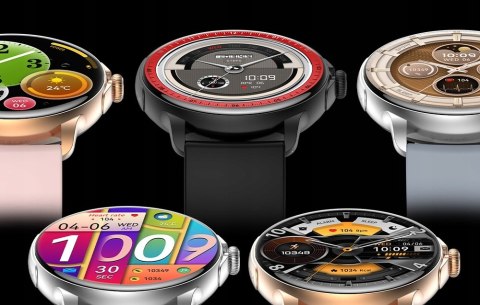 Smartwatch Damski Rubicon RNCF35 ROSE GOLD Bransoleta + Pasek Pink