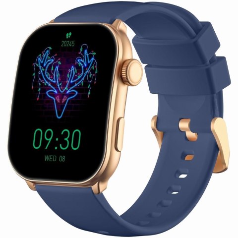 Smartwatch Damski GRAVITY GT28-8 Pasek + Bransoleta Różowe złoto Granatowy
