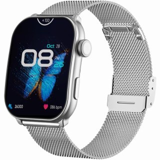 Smartwatch Damski GRAVITY GT28-9 Pasek + Bransoleta Czarno Srebrny