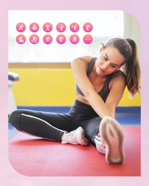 Smartwatch Gravity Biało Złoty 2 Paski GT25-2 PRO