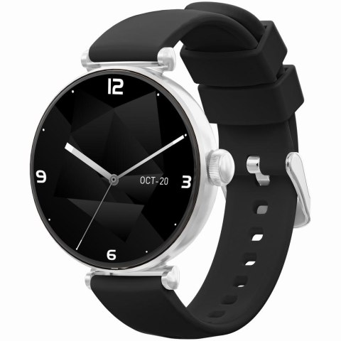 Smartwatch Gravity Srebrno Różowe Złoto Czarny 2 Paski GT26-5