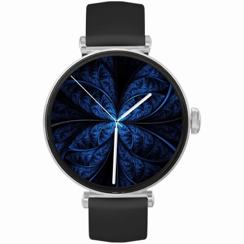 Smartwatch Gravity Srebrno Różowe Złoto Czarny 2 Paski GT26-5