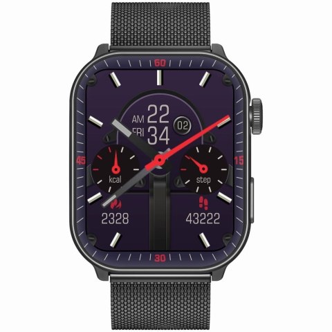 Smartwatch Męski GRAVITY GT28-2 Pasek + Bransoleta Pomarańczowo Czarny