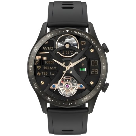 Smartwatch Gravity Czarny 2 Paski GT10-4