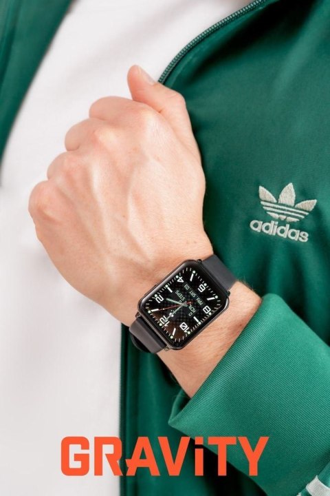 Smartwatch Gravity Czarny 2 Paski GT17-7