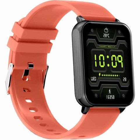 Smartwatch Gravity Czerwono Czarny 2 Paski GT17-10