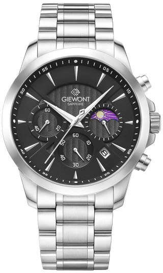 Zegarek Męski Giewont Chronograph Sapphire Srebrny GW9460-B2