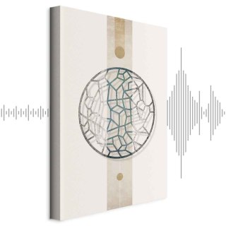 Obraz - Koło z artystycznymi detalami.(1-częściowy) - kształt abstrakcji