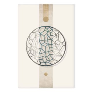 Obraz - Koło z artystycznymi detalami.(1-częściowy) - kształt abstrakcji