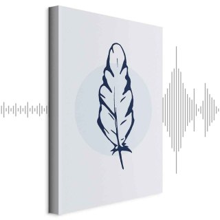 Obraz - Niebieskie pióro (1-częściowy) pionowy