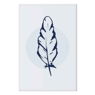 Obraz - Niebieskie pióro (1-częściowy) pionowy