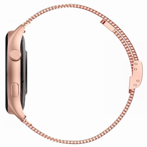 Smartwatch Gravity Różowe Złoto Pasek + Bransoleta GT11-5