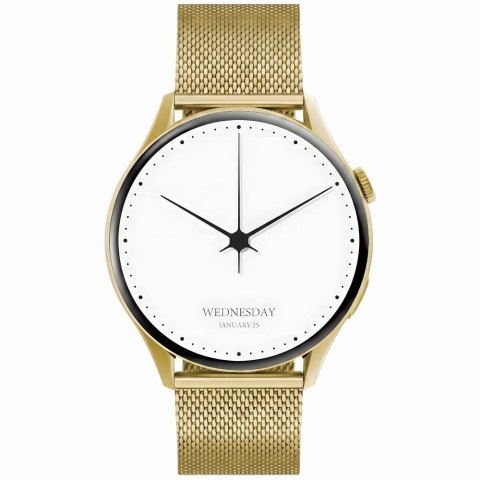 Smartwatch Gravity Złoty Pasek + Bransoleta GT11-1
