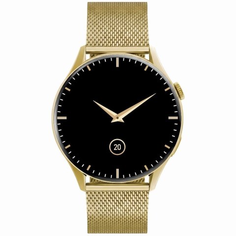 Smartwatch Gravity Złoty Pasek + Bransoleta GT11-2
