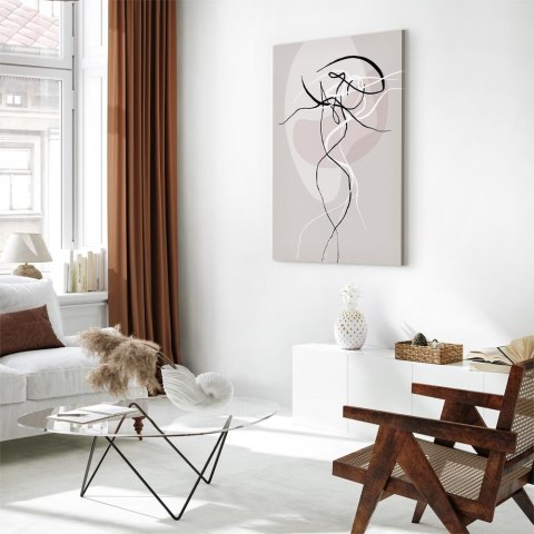 Obraz - Beżowa energia (1-częściowy) pionowy