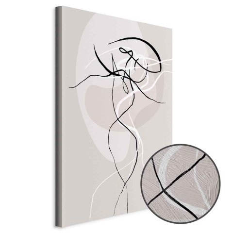 Obraz - Beżowa energia (1-częściowy) pionowy