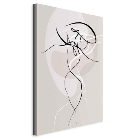 Obraz - Beżowa energia (1-częściowy) pionowy